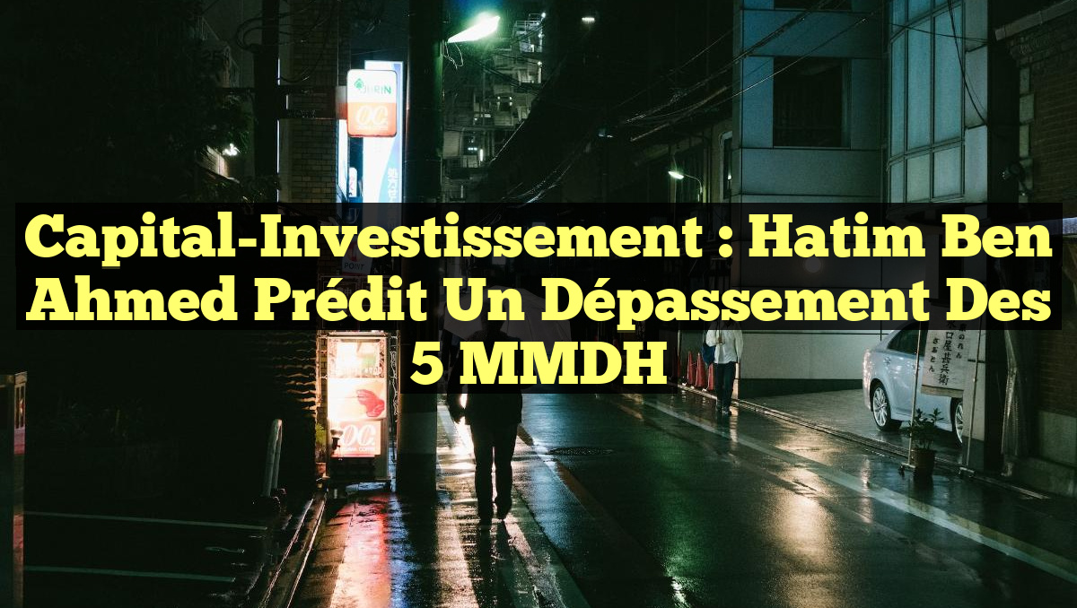 Capital-Investissement : Hatim Ben Ahmed prédit un dépassement des 5 MMDH