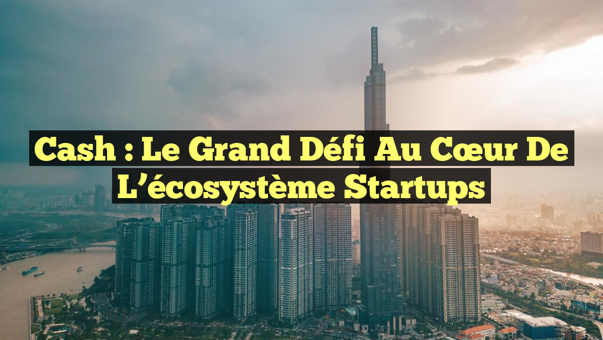 Cash : le grand défi au cœur de l&rsquo;écosystème startups