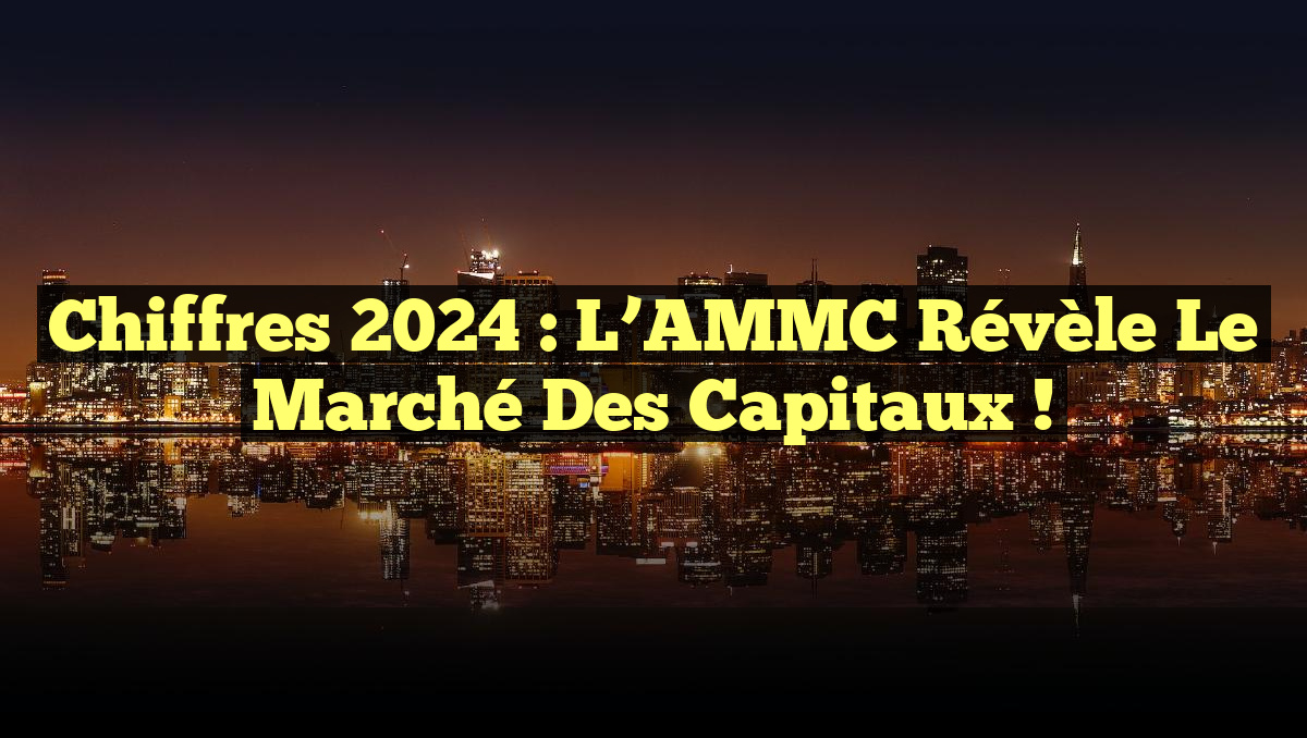 Chiffres 2024 : L&rsquo;AMMC Révèle le Marché des Capitaux !
