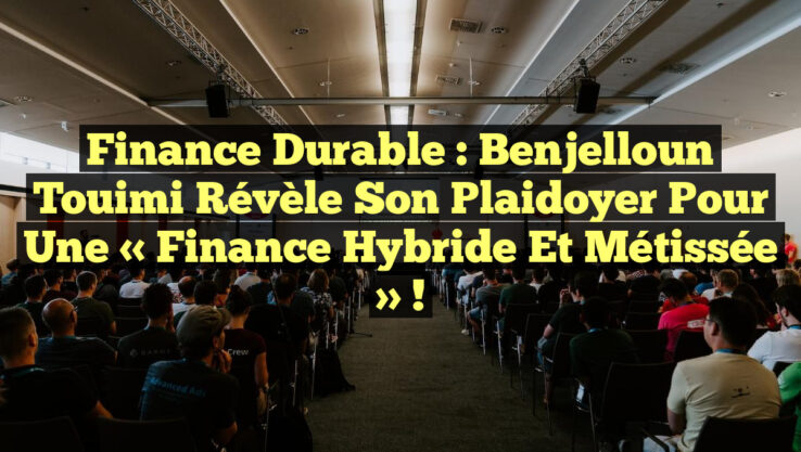 Finance Durable : Benjelloun Touimi révèle son plaidoyer pour une « finance hybride et métissée » !