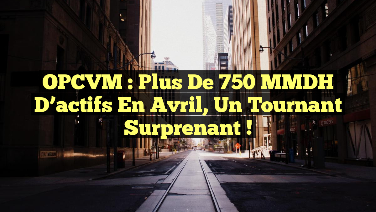 OPCVM : Plus de 750 MMDH d&rsquo;actifs en avril, un tournant surprenant !