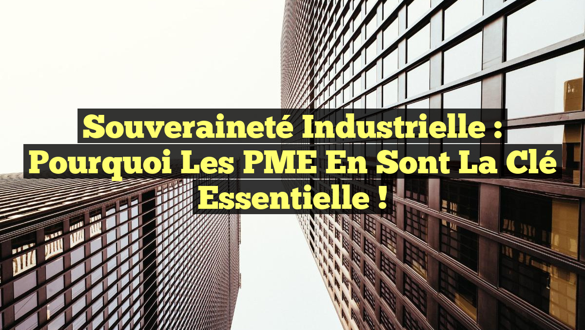 Souveraineté industrielle : pourquoi les PME en sont la clé essentielle !