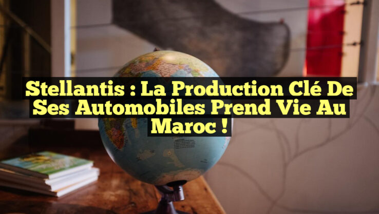 Stellantis : La production clé de ses automobiles prend vie au Maroc !