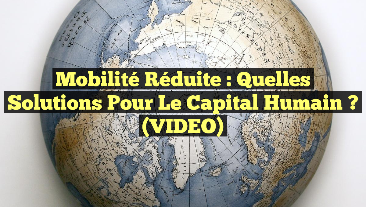 Mobilité réduite : quelles solutions pour le capital humain ? (VIDEO)