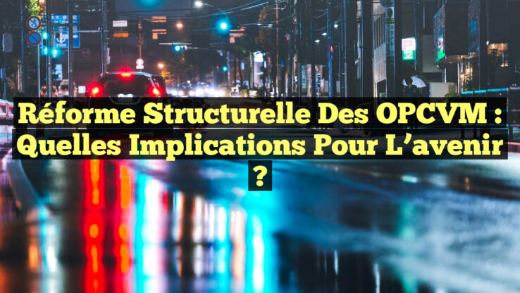 Réforme structurelle des OPCVM : Quelles implications pour l’avenir ?