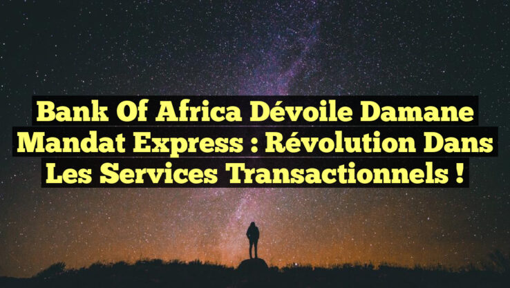 Bank Of Africa Dévoile Damane Mandat Express : Révolution dans les Services Transactionnels !
