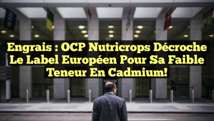 Engrais : OCP Nutricrops décroche le label européen pour sa faible teneur en cadmium!