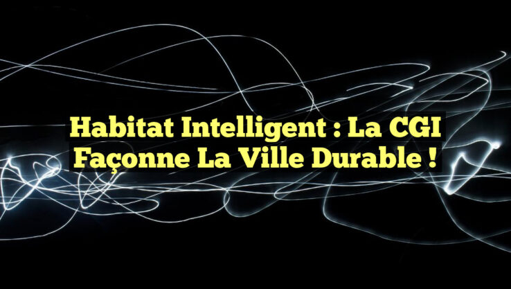 Habitat intelligent : la CGI façonne la ville durable ! Habitat intelligent : la CGI façonne la ville durable !