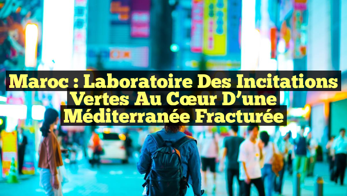 Maroc : Laboratoire des Incitations Vertes au Cœur d&rsquo;une Méditerranée Fracturée