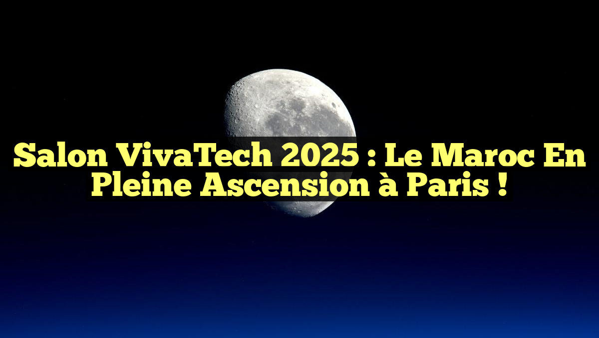 Salon VivaTech 2025 : Le Maroc en pleine ascension à Paris !
