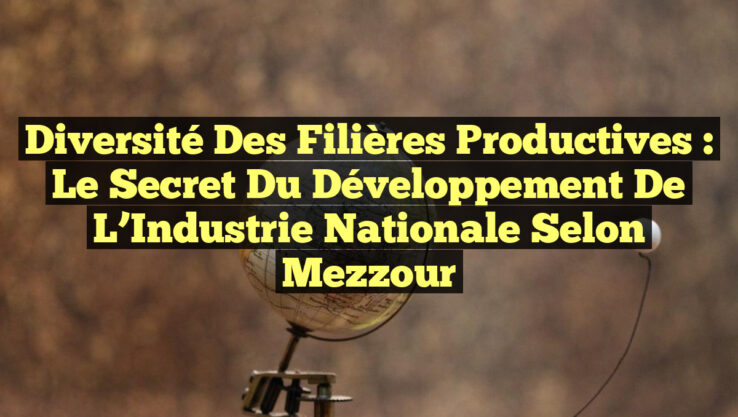 Diversité des Filières Productives : Le Secret du Développement de l’Industrie Nationale selon Mezzour