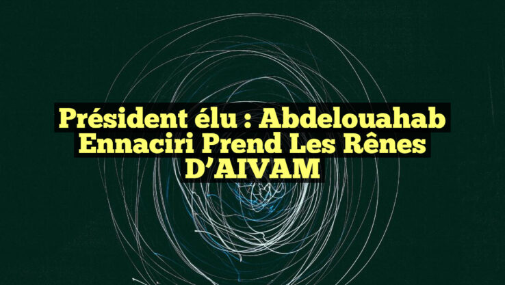 <p><strong>Président élu : Abdelouahab Ennaciri prend les rênes d’AIVAM</strong></p> Président élu : Abdelouahab Ennaciri prend les rênes d’AIVAM