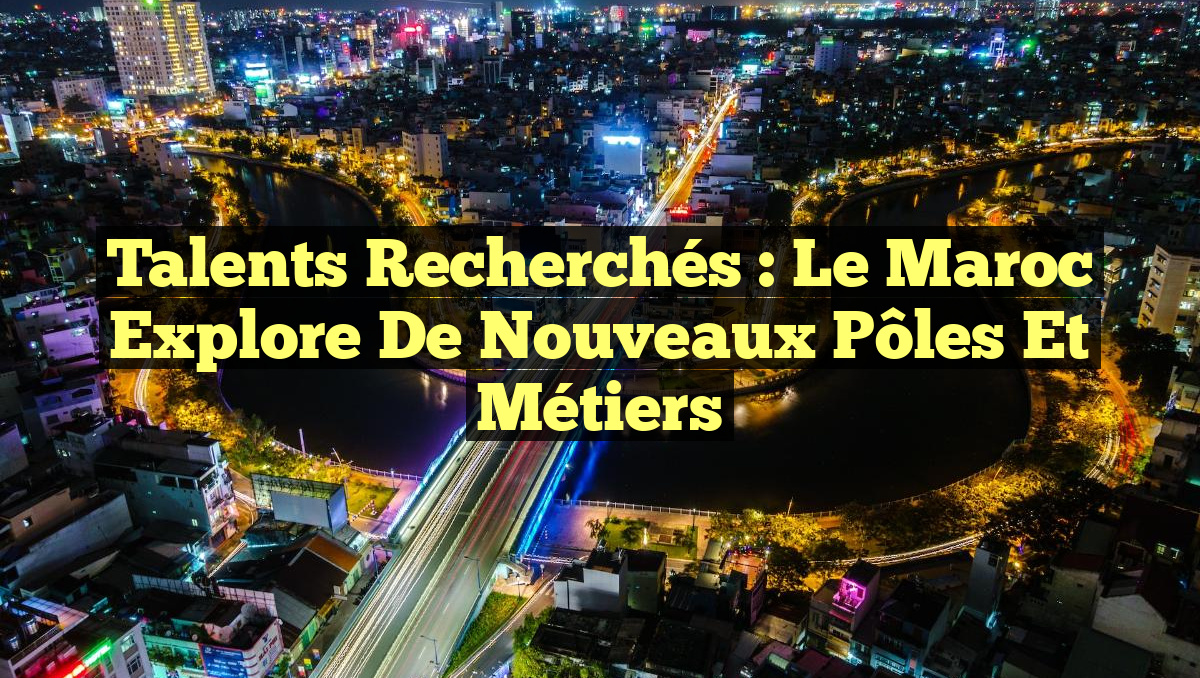 Talents recherchés : Le Maroc explore de nouveaux pôles et métiers