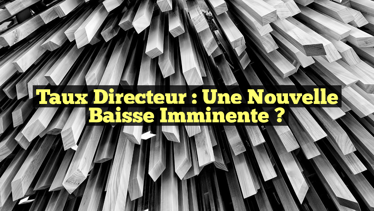 Taux directeur : Une nouvelle baisse imminente ?