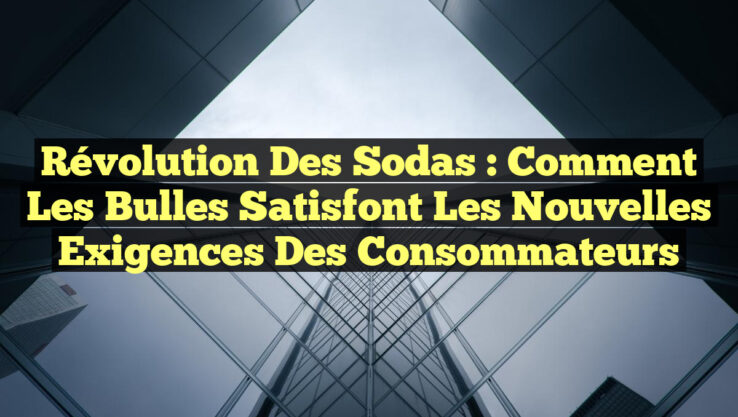 Révolution des Sodas : Comment les Bulles Satisfont les Nouvelles Exigences des Consommateurs