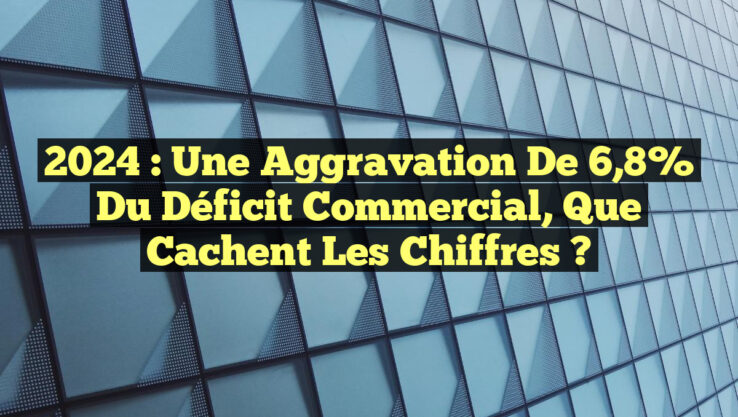 2024 : Une aggravation de 6,8% du déficit commercial, que cachent les chiffres ?
