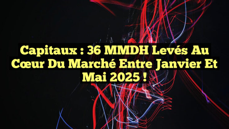 Capitaux : 36 MMDH Levés au Cœur du Marché entre Janvier et Mai 2025 !
