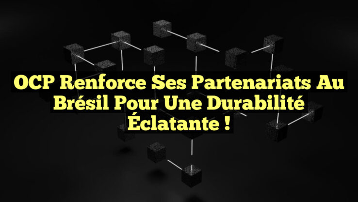 OCP Renforce ses Partenariats au Brésil pour une Durabilité Éclatante !
