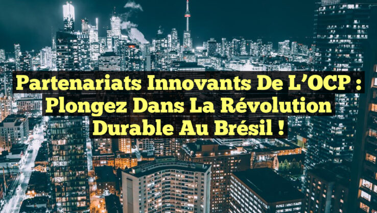 Partenariats Innovants de l’OCP : Plongez dans la Révolution Durable au Brésil !