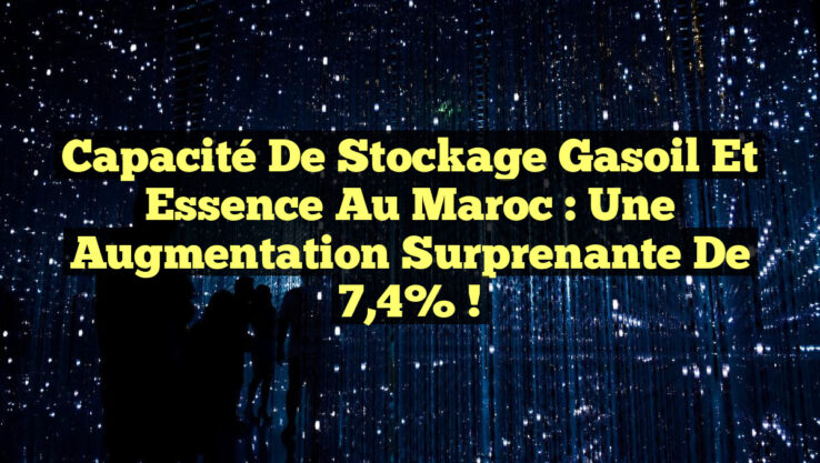 Capacité de Stockage Gasoil et Essence au Maroc : Une Augmentation Surprenante de 7,4% !