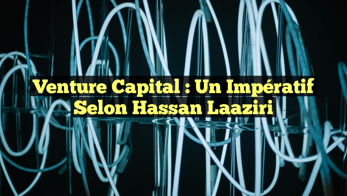 Venture Capital : Un Impératif Selon Hassan Laaziri