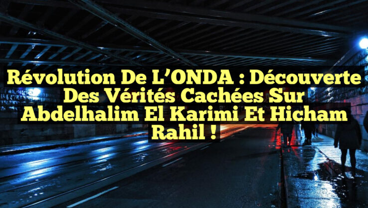 Révolution de l’ONDA : Découverte des Vérités Cachées sur Abdelhalim El Karimi et Hicham Rahil !