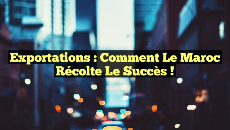 Exportations : Comment le Maroc Récolte le Succès !