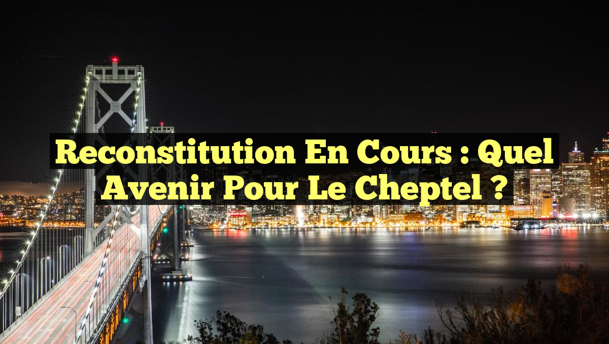 Reconstitution en Cours : Quel Avenir Pour le Cheptel ?