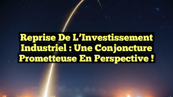 Reprise de l’Investissement Industriel : Une Conjoncture Prometteuse en Perspective !
