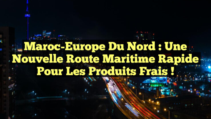Maroc-Europe du Nord : Une Nouvelle Route Maritime Rapide pour les Produits Frais !