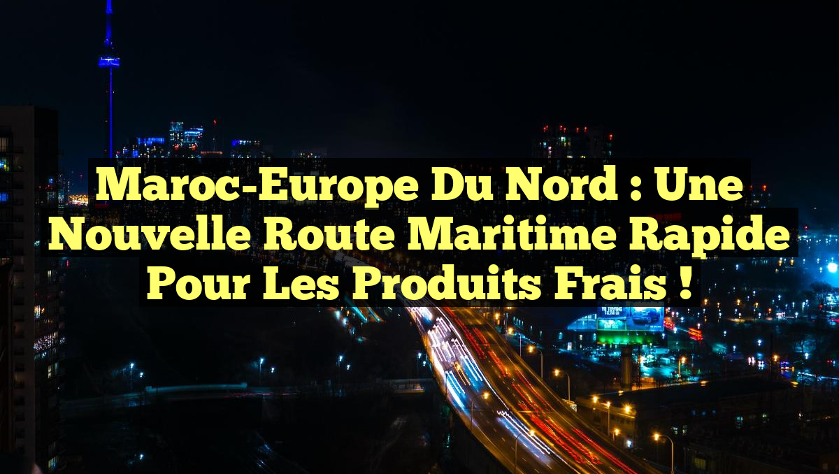 Maroc-Europe du Nord : Une Nouvelle Route Maritime Rapide pour les Produits Frais !