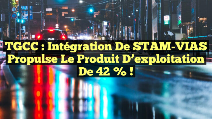 <p><strong>TGCC : Intégration de STAM-VIAS propulse le produit d’exploitation de 42 % !</strong></p> TGCC : Intégration de STAM-VIAS propulse le produit d’exploitation de 42 % !
