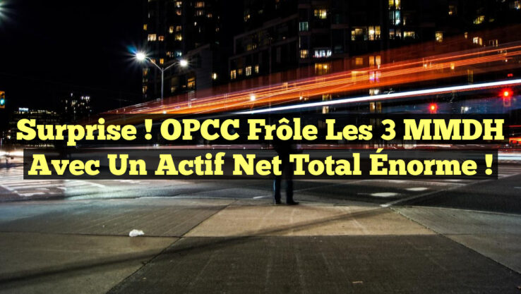 Surprise ! OPCC Frôle les 3 MMDH avec un Actif Net Total Énorme !