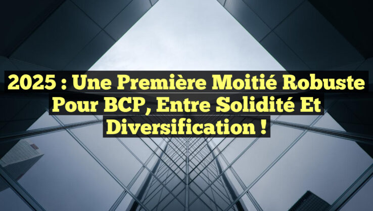 2025 : Une première moitié robuste pour BCP, entre solidité et diversification !