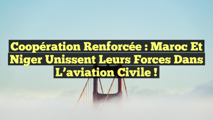 Coopération renforcée : Maroc et Niger unissent leurs forces dans l’aviation civile !
