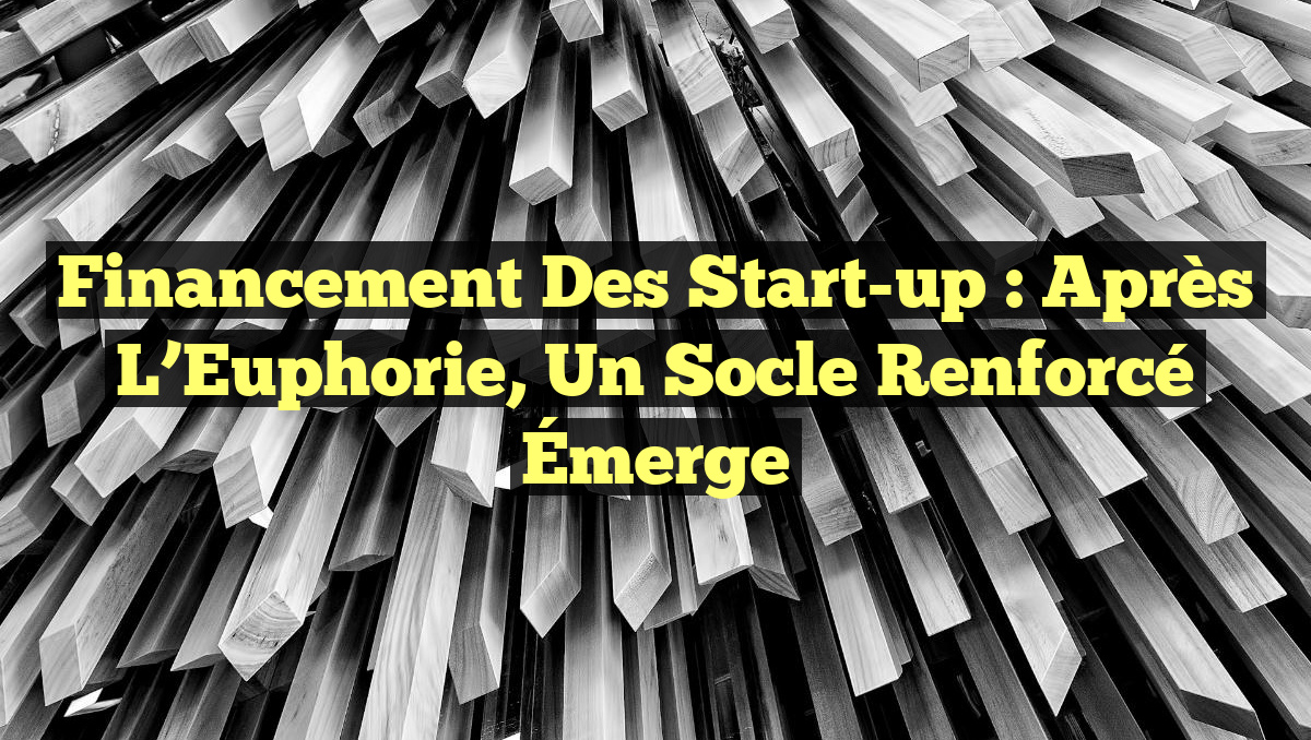 Financement des Start-up : Après l’Euphorie, un Socle Renforcé Émerge