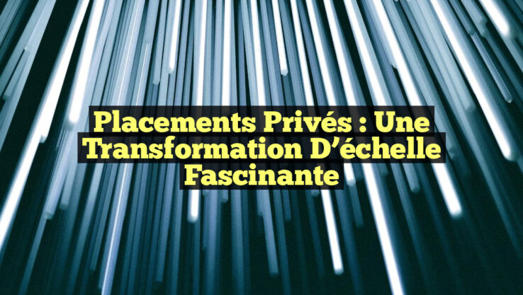 Placements privés : une transformation d’échelle fascinante