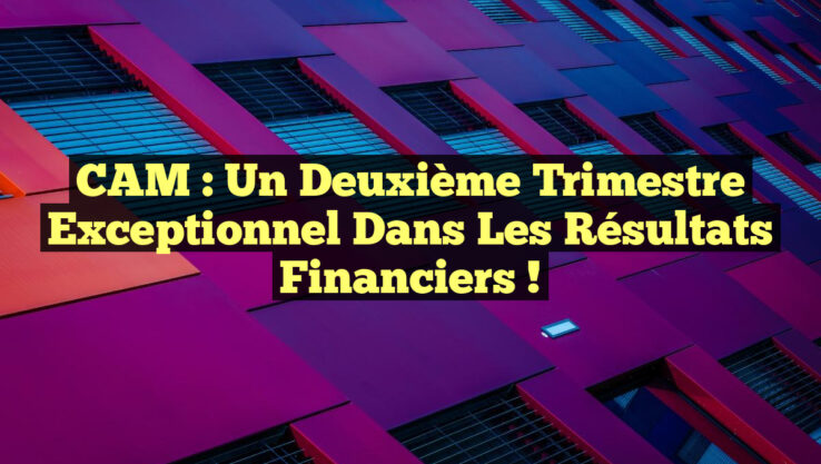 <p><strong>CAM : Un Deuxième Trimestre Exceptionnel dans les Résultats Financiers !</strong></p> CAM : Un Deuxième Trimestre Exceptionnel dans les Résultats Financiers !