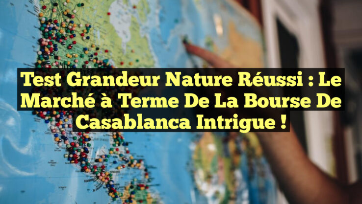 Test grandeur nature réussi : le marché à terme de la Bourse de Casablanca intrigue !