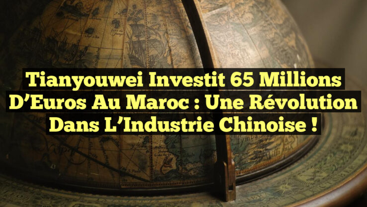 Tianyouwei Investit 65 Millions d’Euros au Maroc : Une Révolution dans l’Industrie Chinoise !