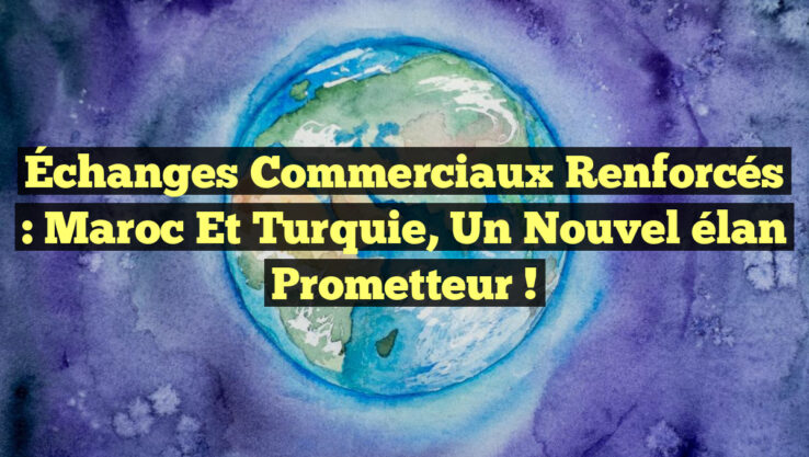 Échanges commerciaux renforcés : Maroc et Turquie, un nouvel élan prometteur !