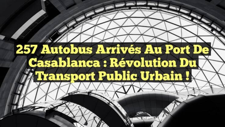 257 Autobus Arrivés au Port de Casablanca : Révolution du Transport Public Urbain !