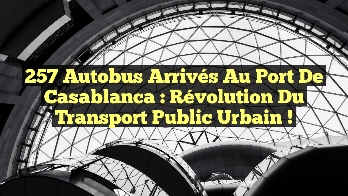 257 Autobus Arrivés au Port de Casablanca : Révolution du Transport Public Urbain !