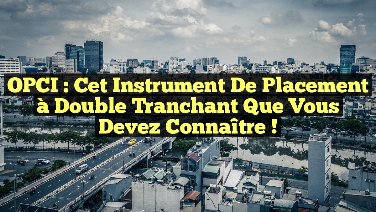 OPCI : Cet Instrument de Placement à Double Tranchant que Vous Devez Connaître !