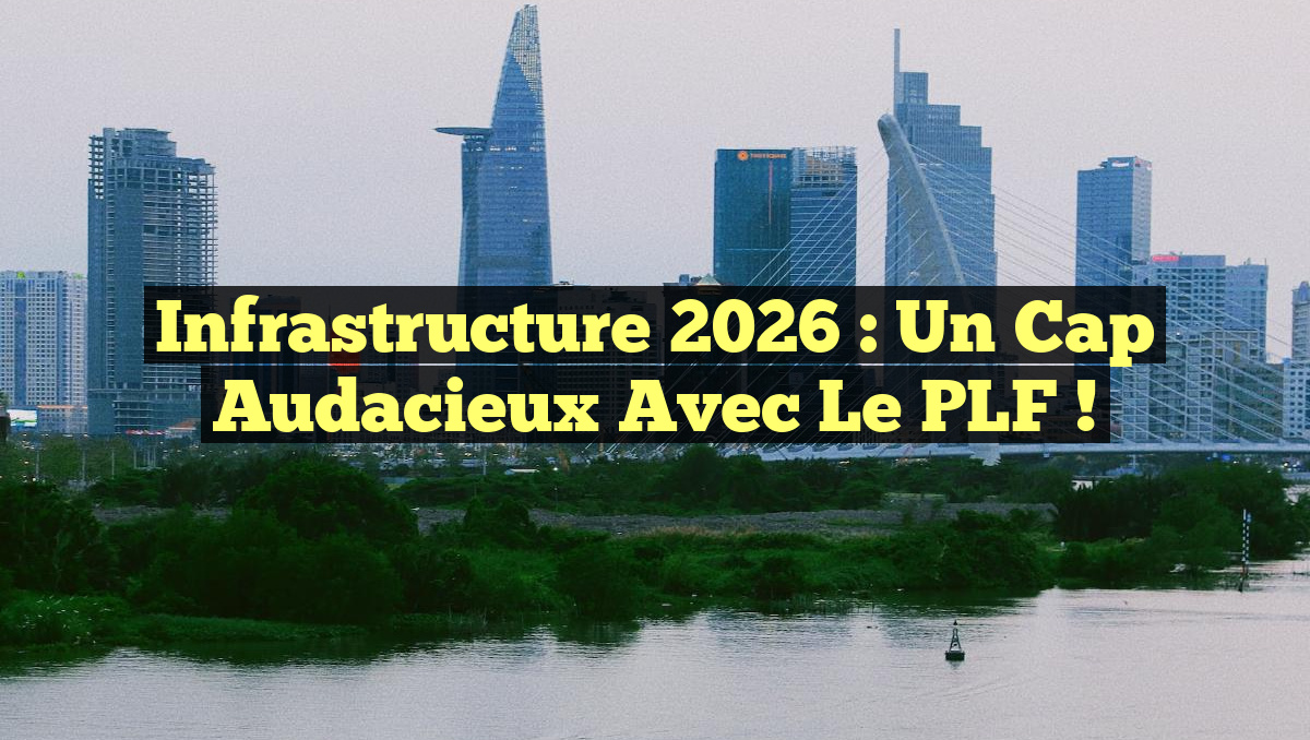 Infrastructure 2026 : Un Cap Audacieux avec le PLF !