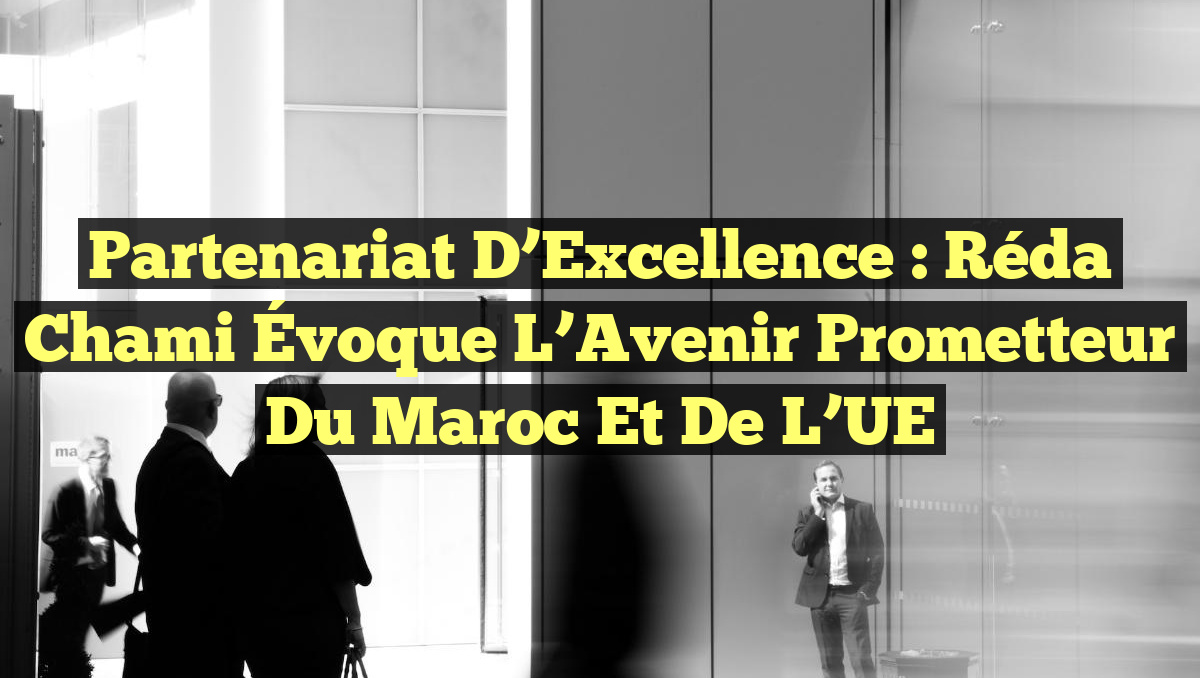 Partenariat d&rsquo;Excellence : Réda Chami Évoque l’Avenir Prometteur du Maroc et de l&rsquo;UE