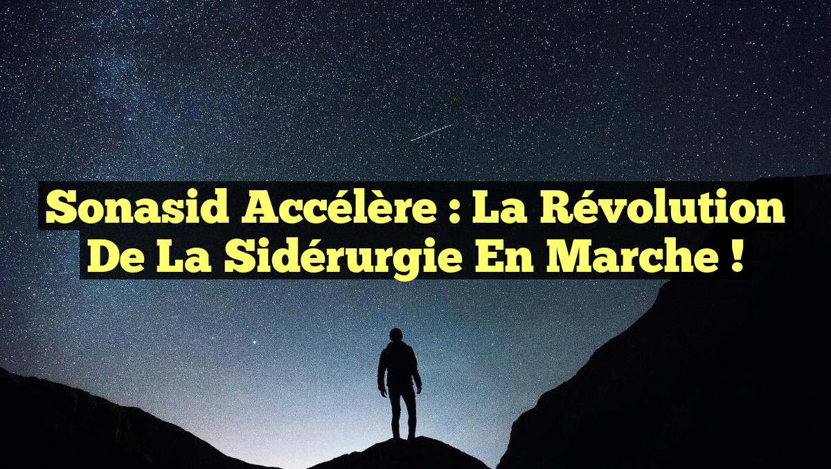 Sonasid Accélère : La Révolution de la Sidérurgie en Marche !