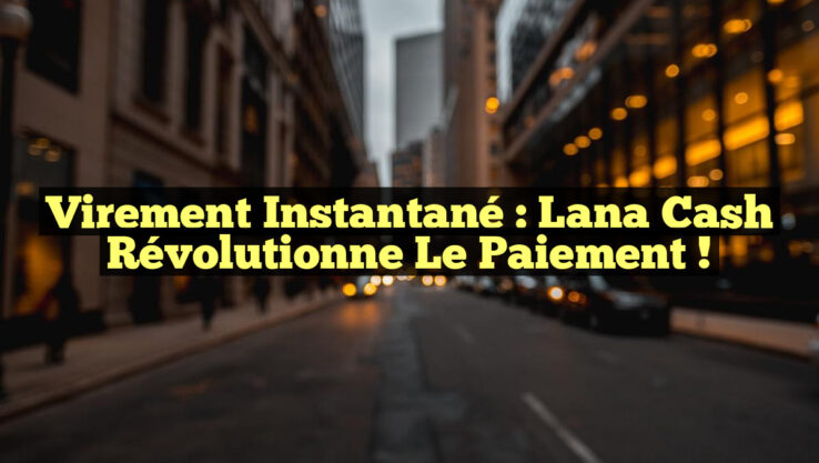 Virement Instantané : Lana Cash Révolutionne le Paiement ! Virement Instantané : Lana Cash Révolutionne le Paiement !