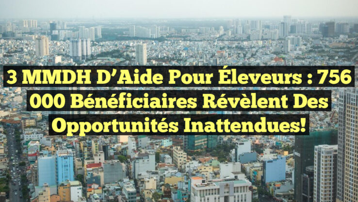 3 MMDH d’Aide pour Éleveurs : 756 000 Bénéficiaires Révèlent des Opportunités Inattendues!