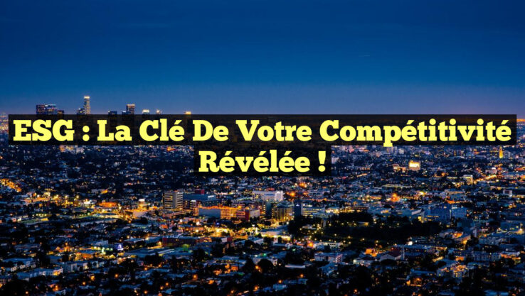 ESG : La Clé de Votre Compétitivité Révélée !